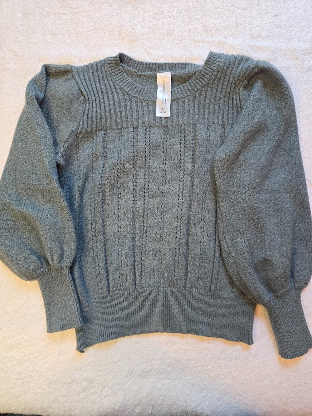 Modern Moments by Gerber Girl's Pointelle Sweater - Dark Teal